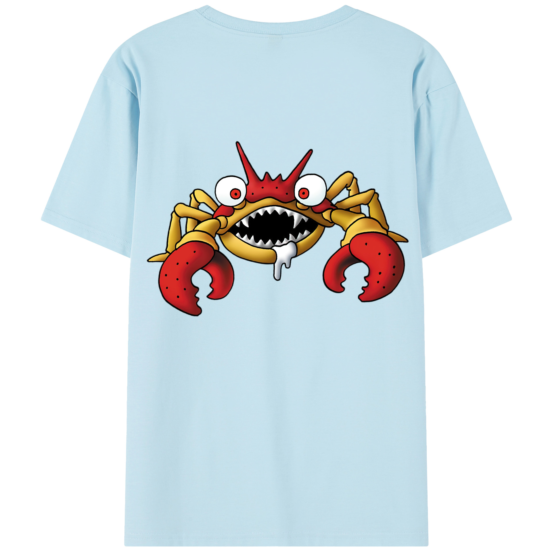 （画像用） ドラゴンクエスト Doragon Kuesuto Dragon Quest 綿100％半袖Tシャツ（背面プリント）